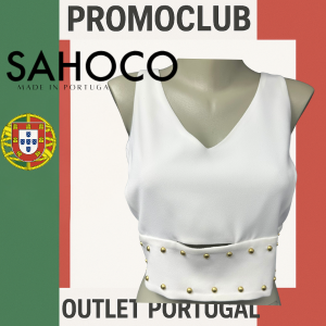 Топ Sahoco ,бял, 100% полиестер, размер M, Португалия